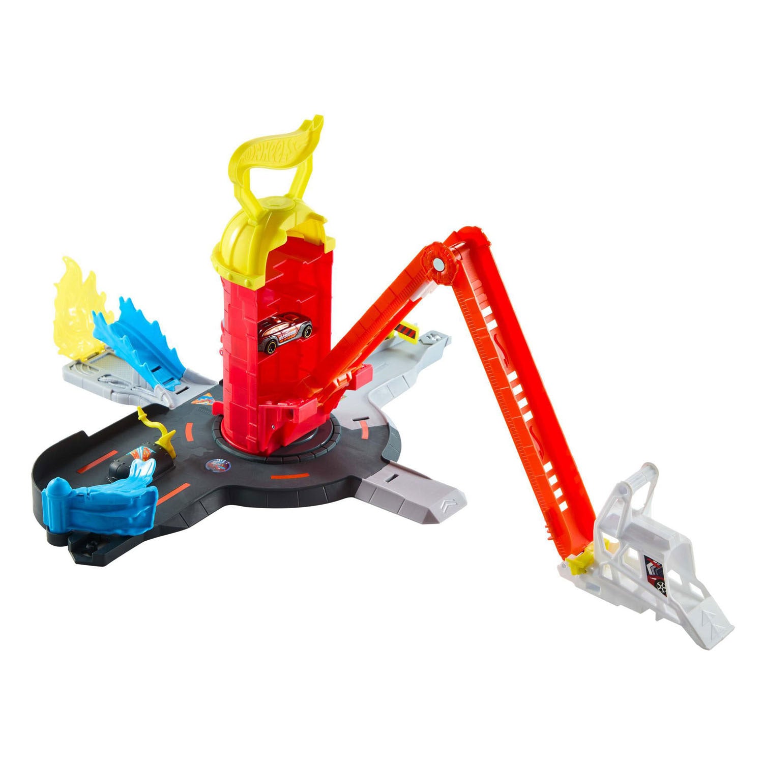 Hot Wheels City Super Rescue Caserne de pompiers et voiture jouet
