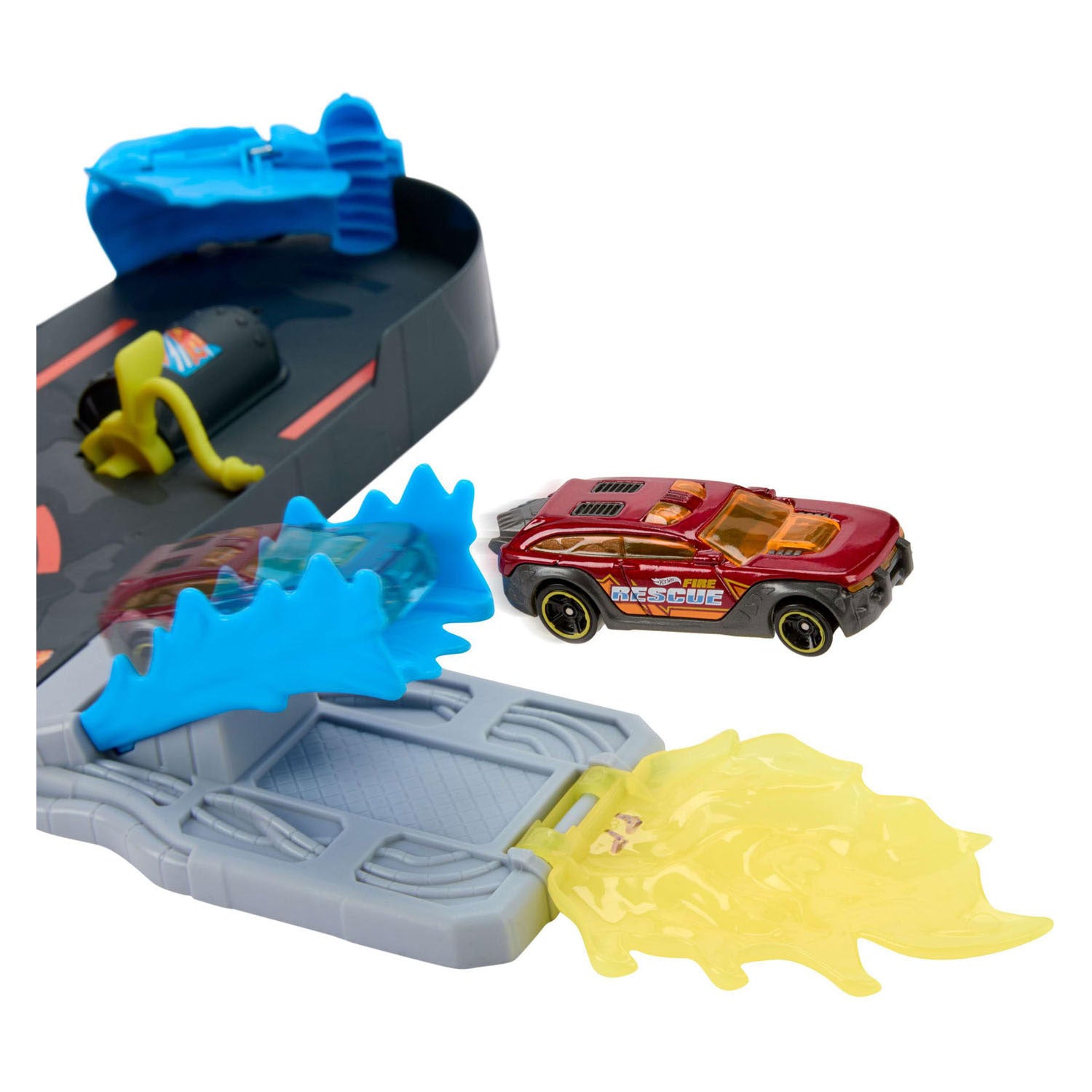 Hot Wheels City Super Rescue Caserne de pompiers et voiture jouet
