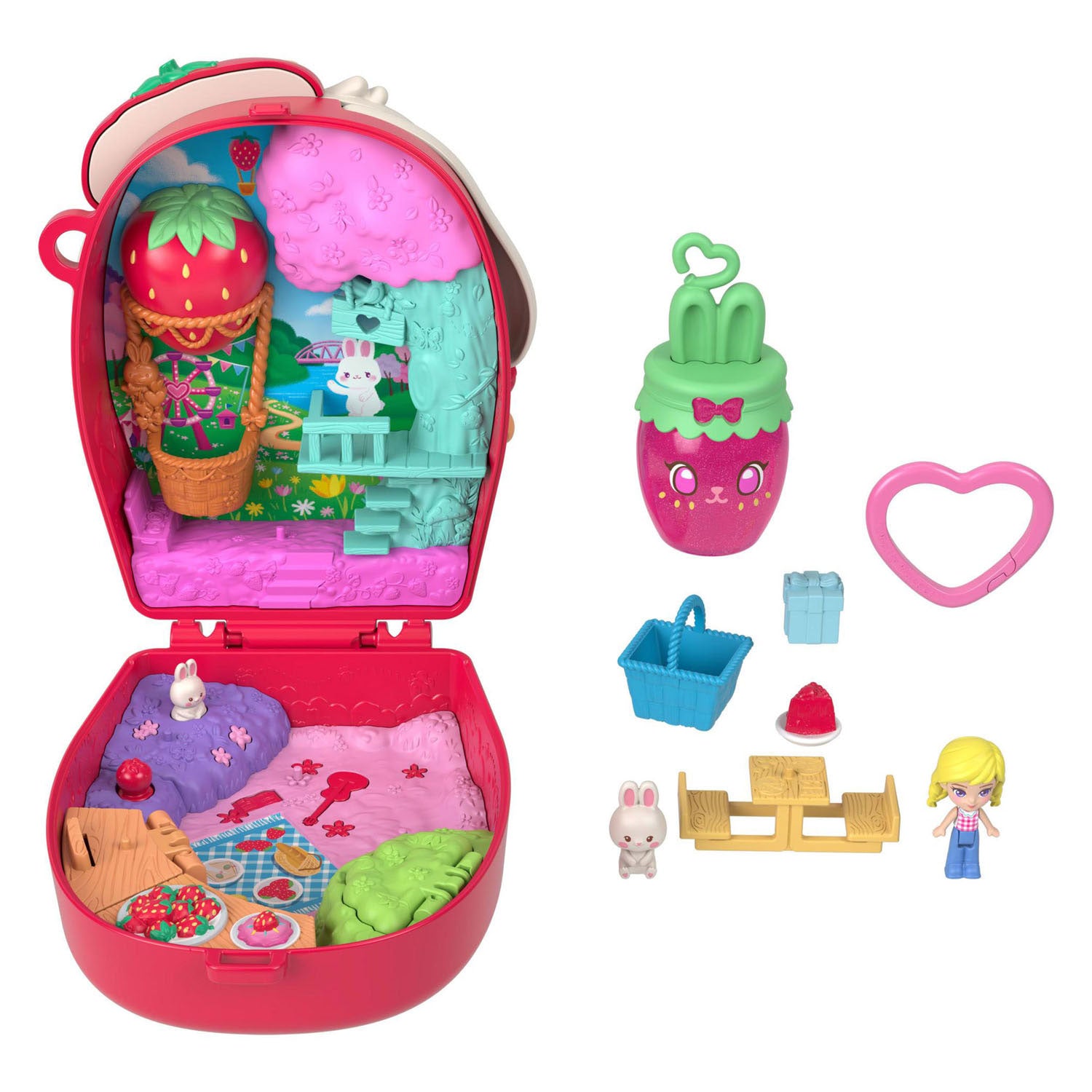 Pic Polly Pocket - Ensemble de jeu compact Knick du lapin
