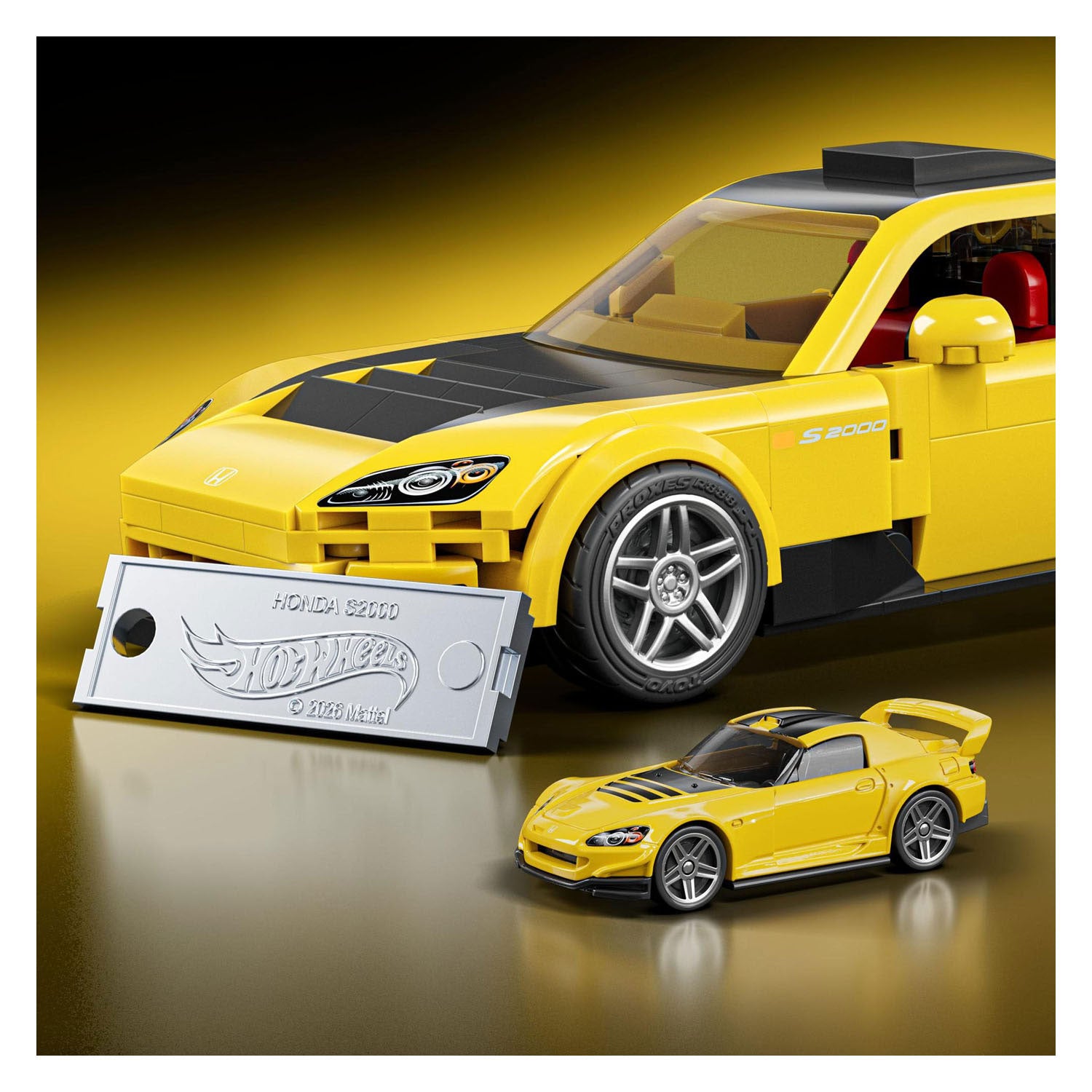 Hot Wheels Brick Shop Speed ​​​​Series 2007 Honda S2000 1:32 Ensemble de construction - 257 pièces.