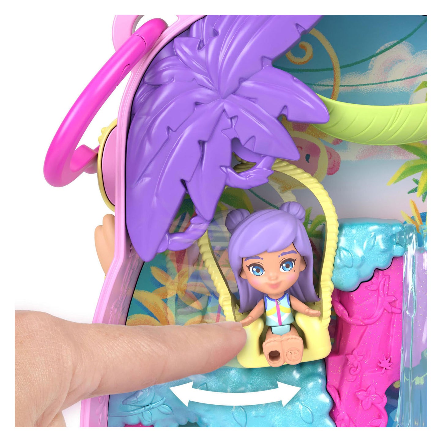 Ensemble de jeu compact singe ananas Polly Pocket
