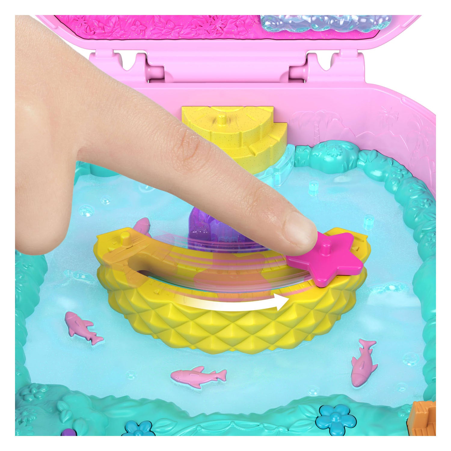 Ensemble de jeu compact singe ananas Polly Pocket