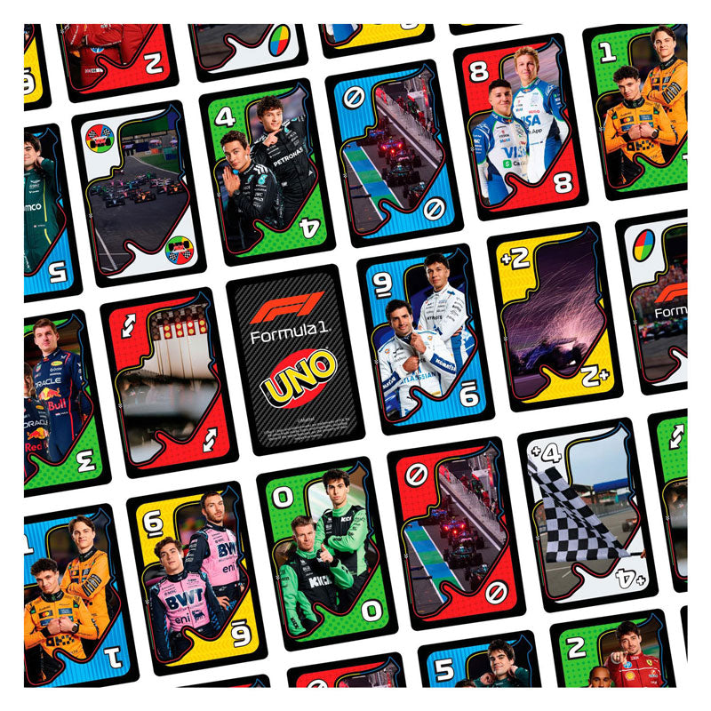 Mattel jeux uno f1 - jeu de cartes