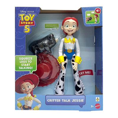 Mattel Disney et Pixar Toy Story 5 Animal Talk Jessie - figurine articulée de 30 cm et cochon JD avec 35 sons - Néerlandais