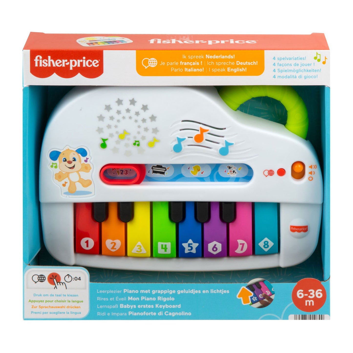 Fisher Price Learning Pleasage Silly sonne Piano Light-Up