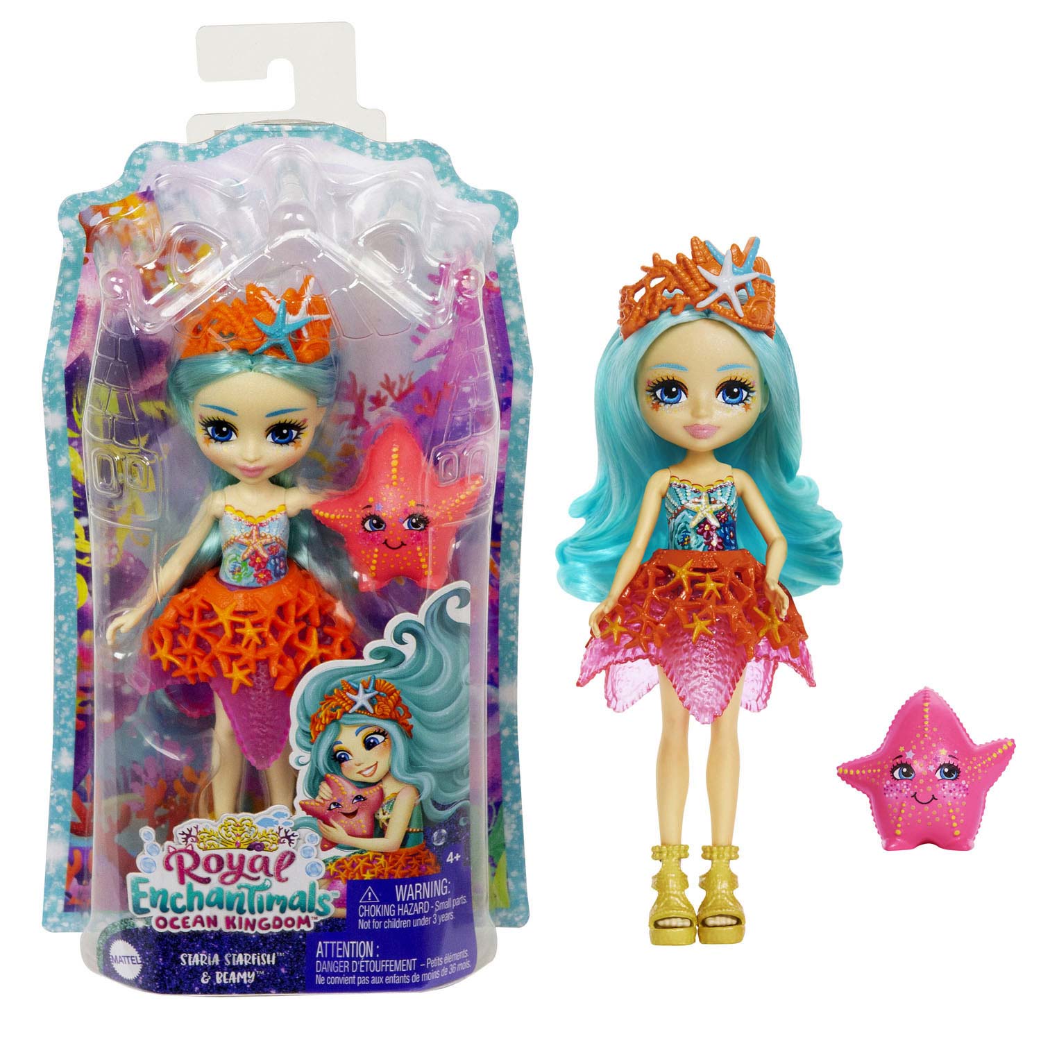 Enchandimals Ocean Kingdom Stara Starfish Beamy