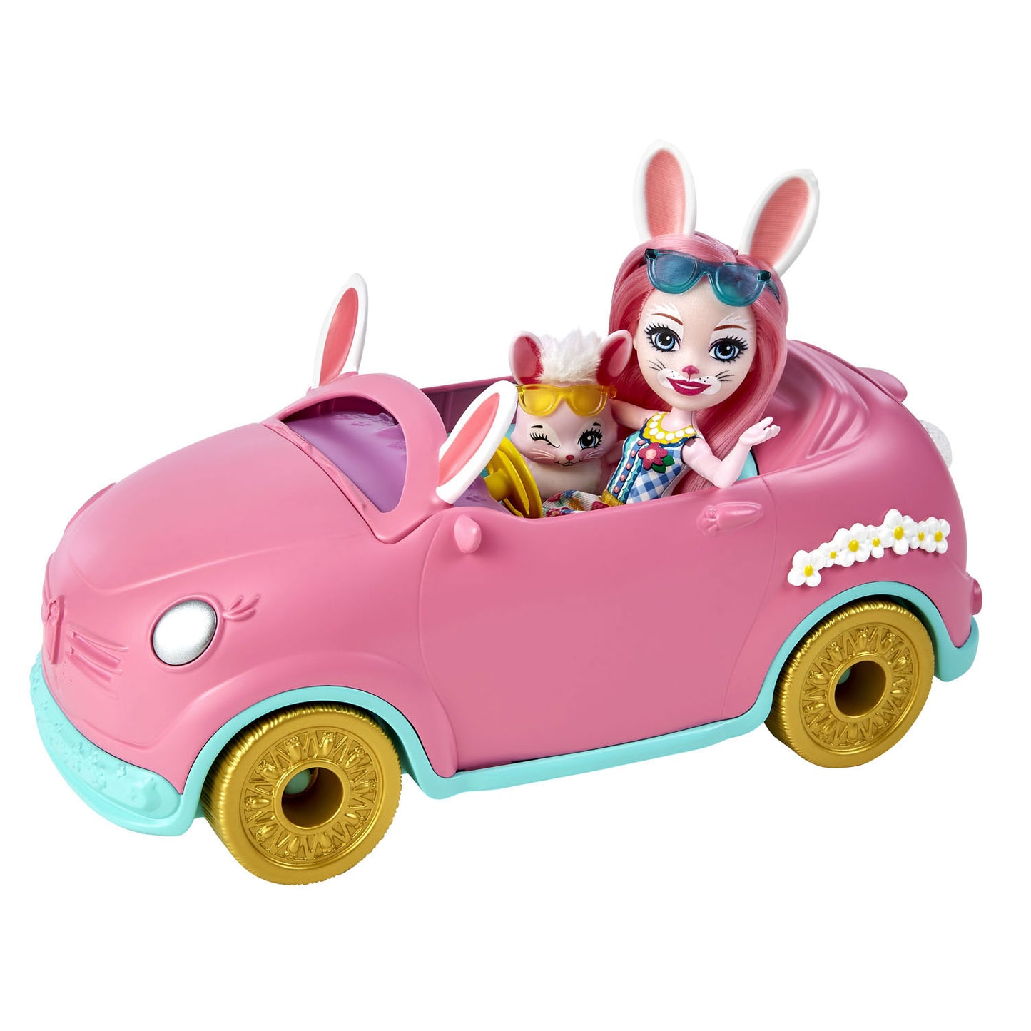 Mattel EnchantImals Lapin avec véhicule