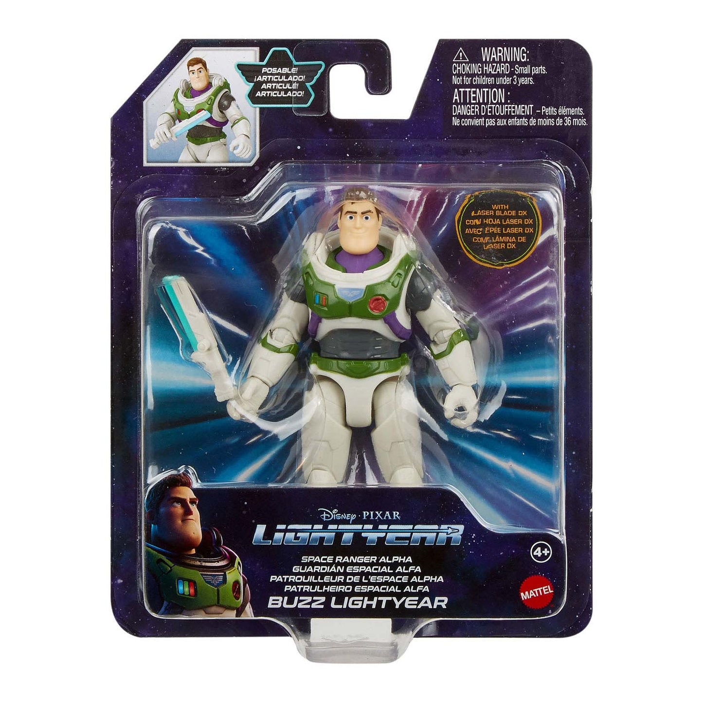 Mattel Pixar Buzz Lightyear Alpha Suit Play figure