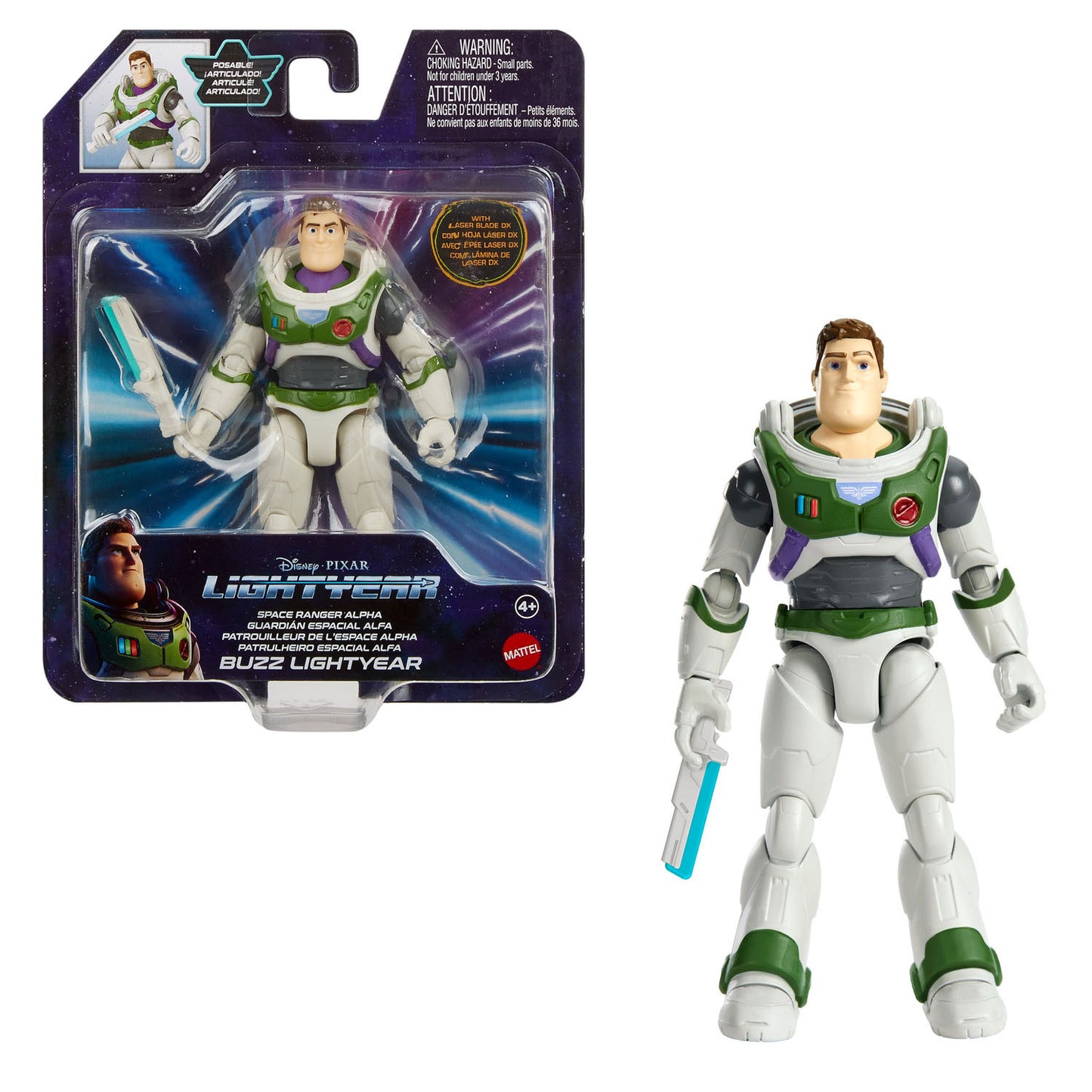 Mattel Pixar Buzz Lightyear Alpha Suit Play figure