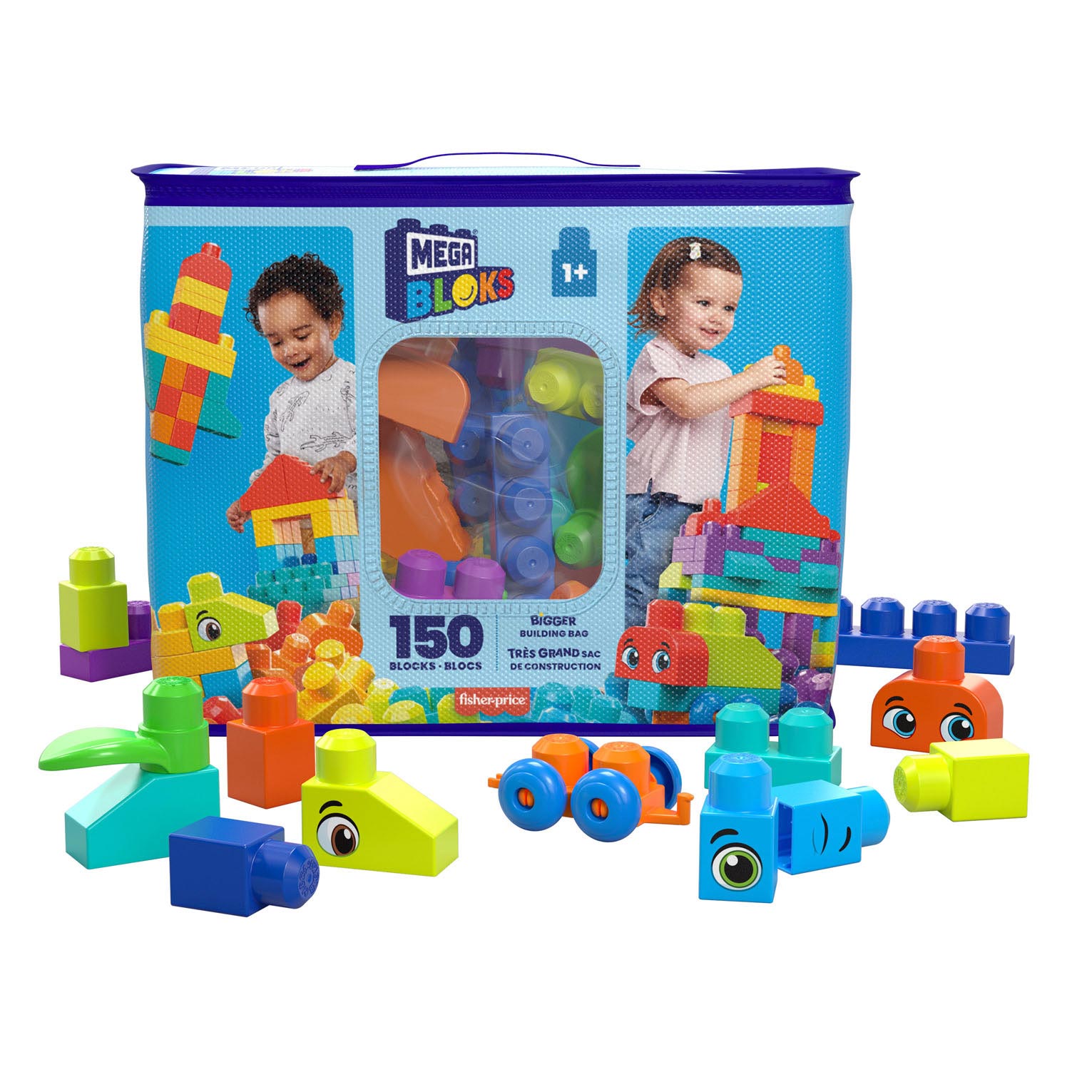 MEGA BLOKS BLOCKS BLACS CONSTRUCTIONS SAGS, 150DLG.