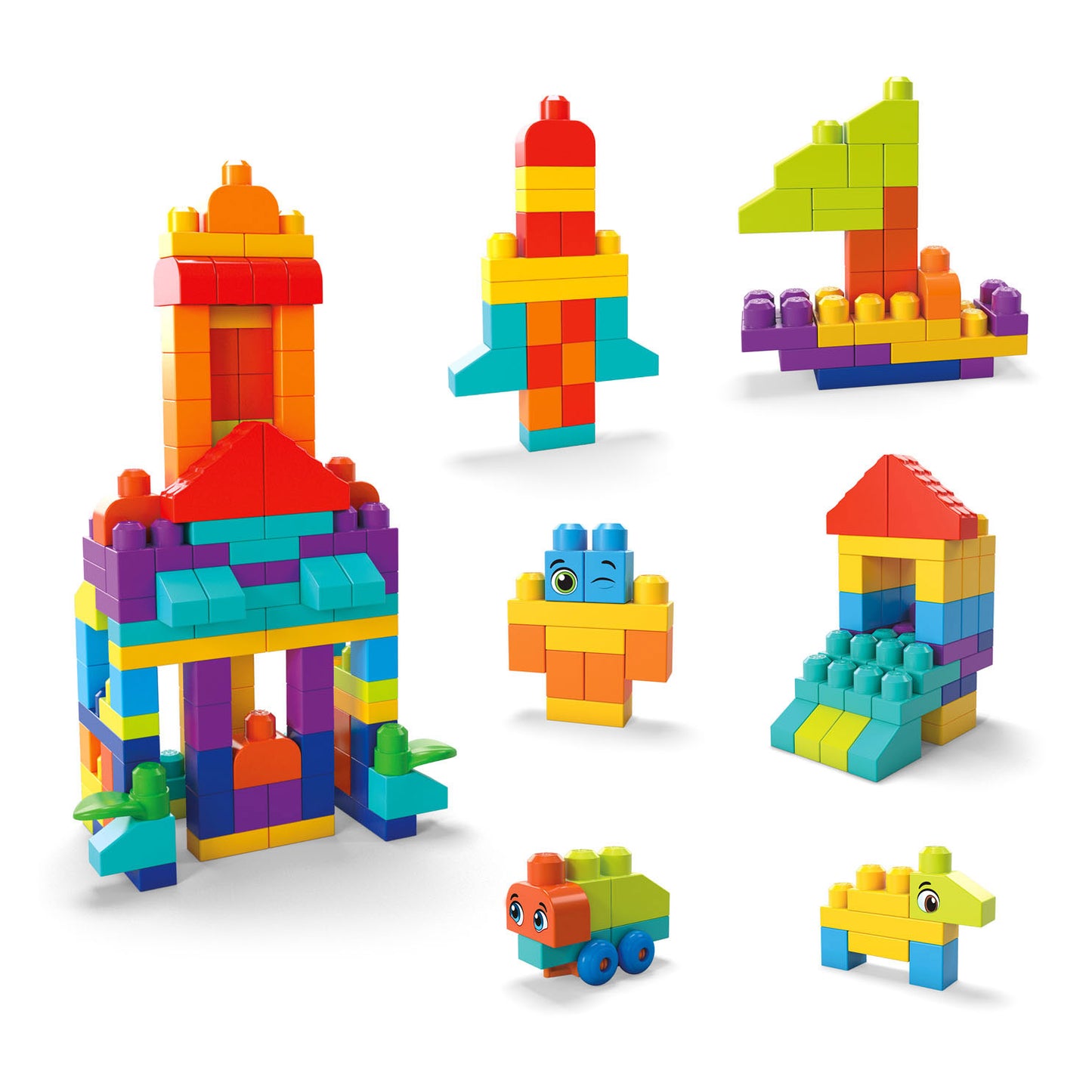 MEGA BLOKS BLOCKS BLACS CONSTRUCTIONS SAGS, 150DLG.