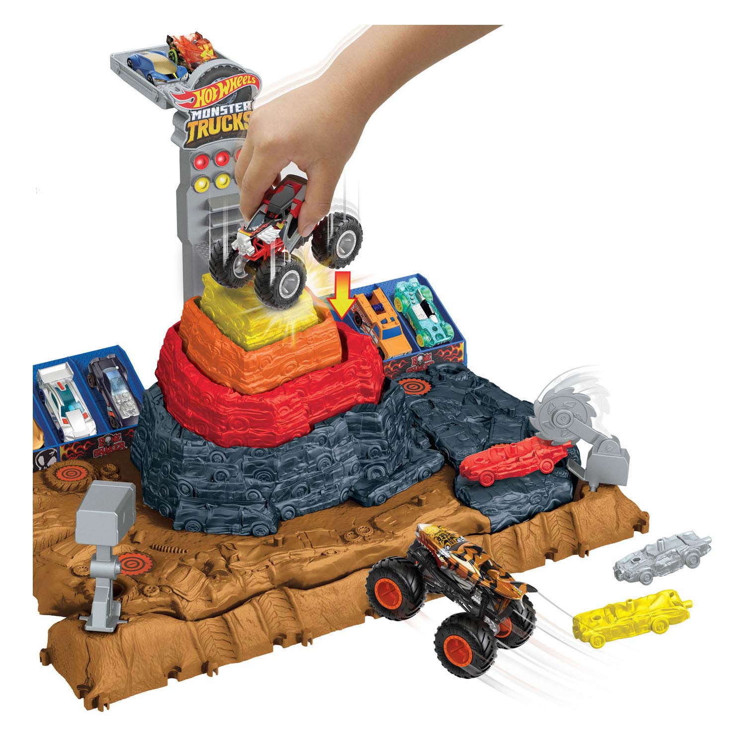 Hot Wheels Arena Smashers Matin Event Bone Shaker's Ultimate Crush Yard