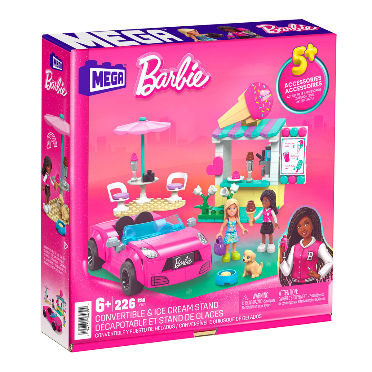 Mattel Mega Ice Cream Stand Construction Set, 226dlg.