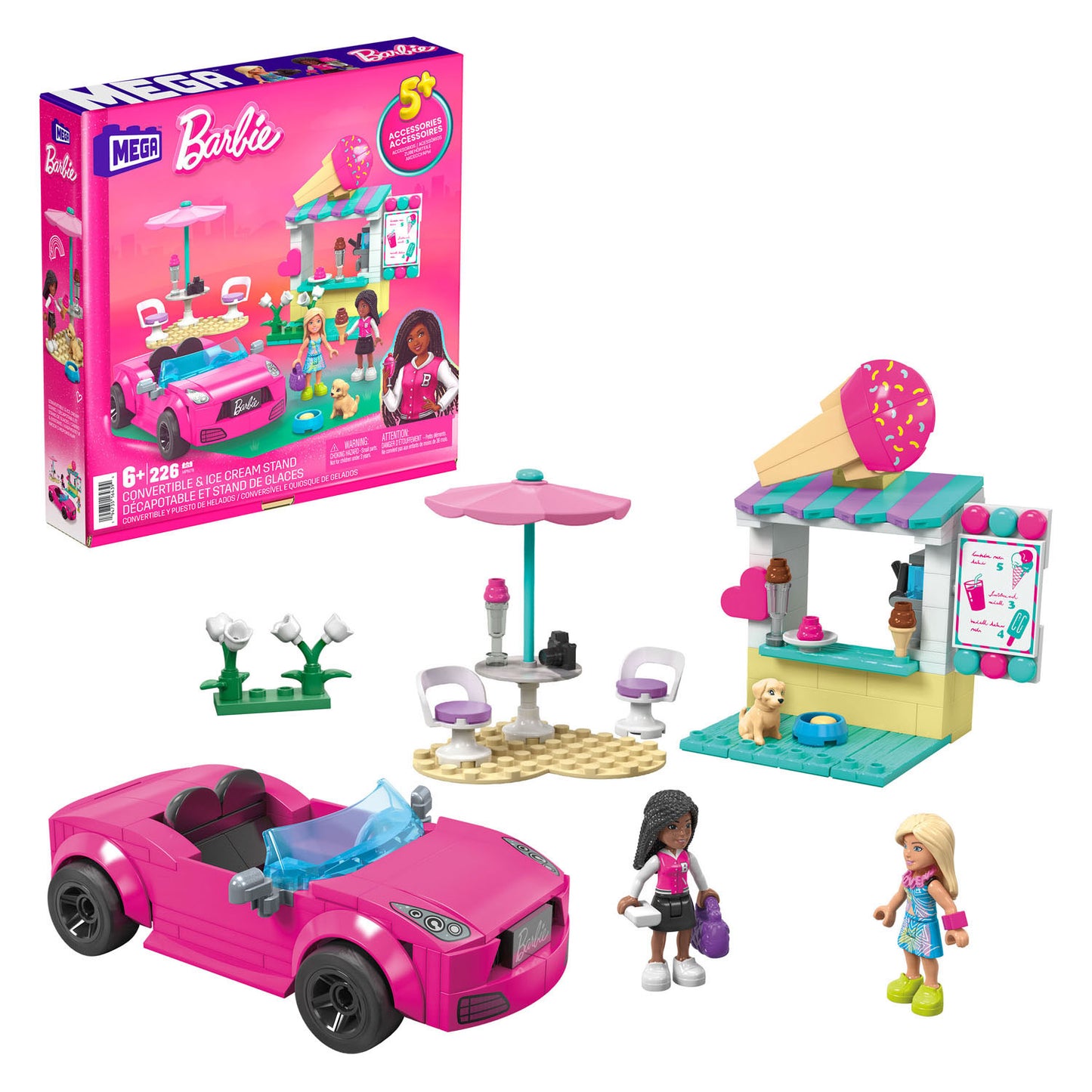 Mattel Mega Ice Cream Stand Construction Set, 226dlg.