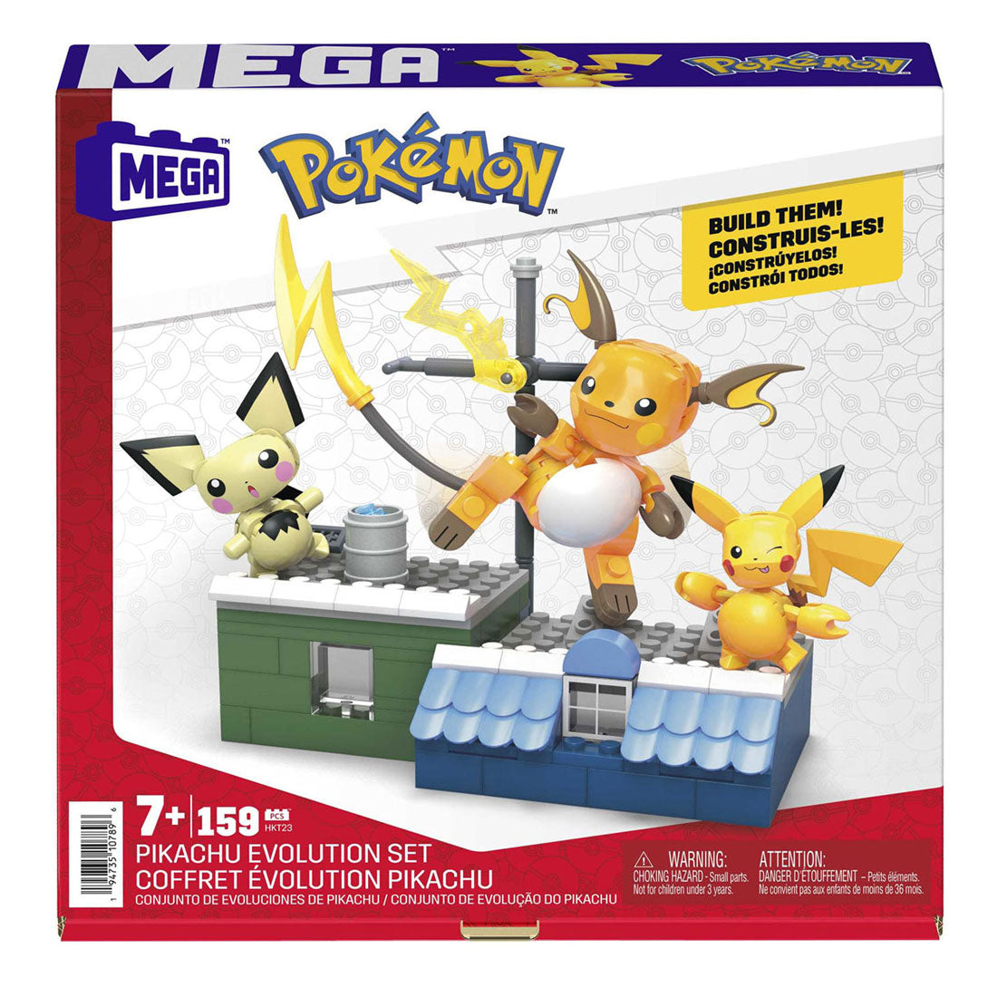 Mattel Mega Conspirux Bouwset Pikachu Evolution