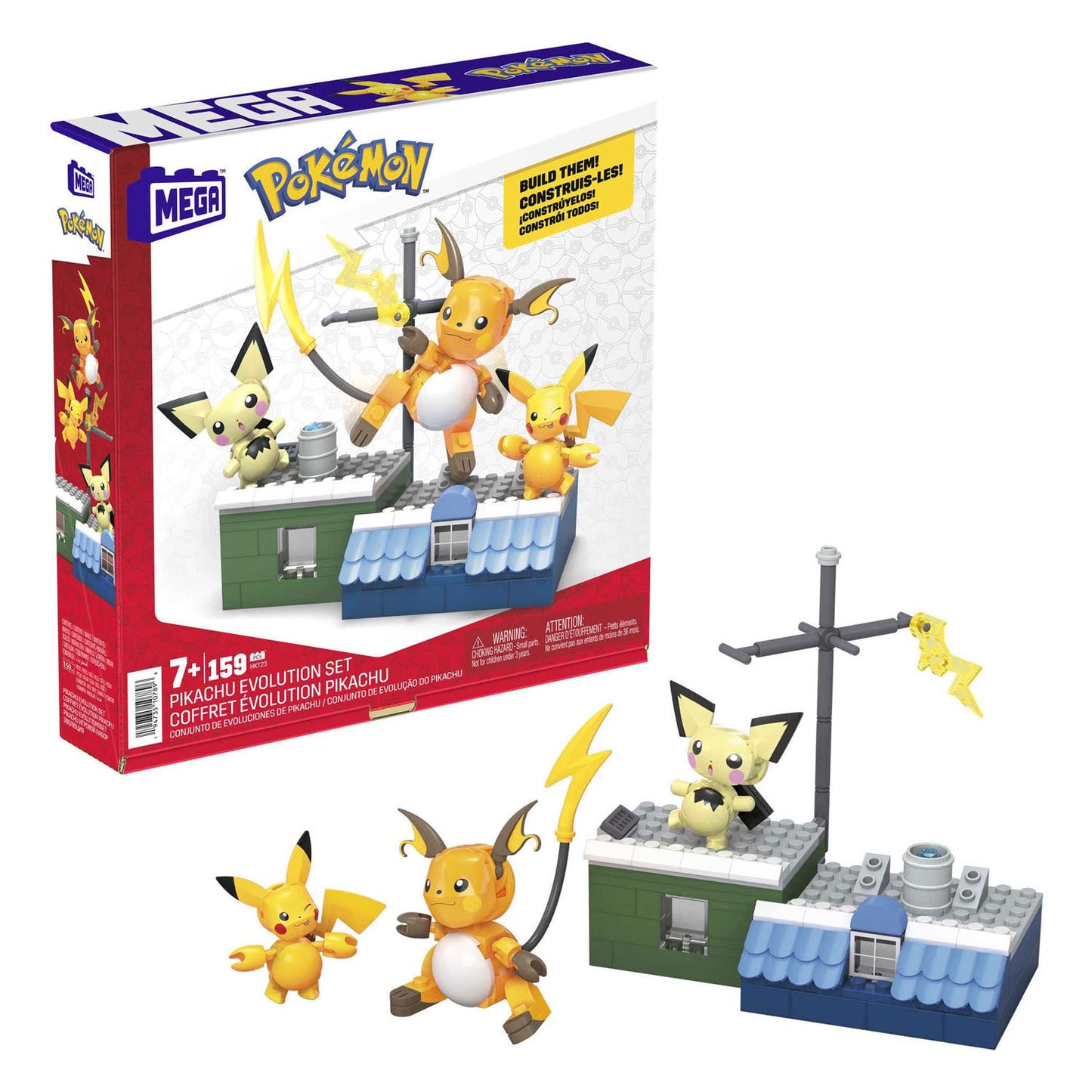 Mattel Mega Conspirux Bouwset Pikachu Evolution