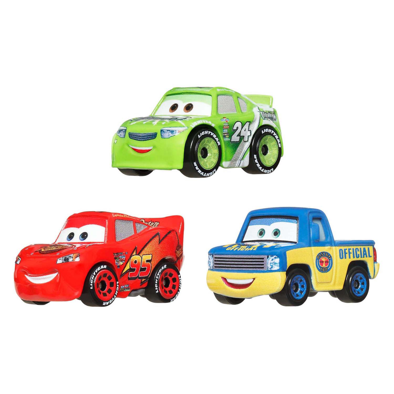 Mattel Disney Pixar Cars Mini Racers Cars, 3 pcs.