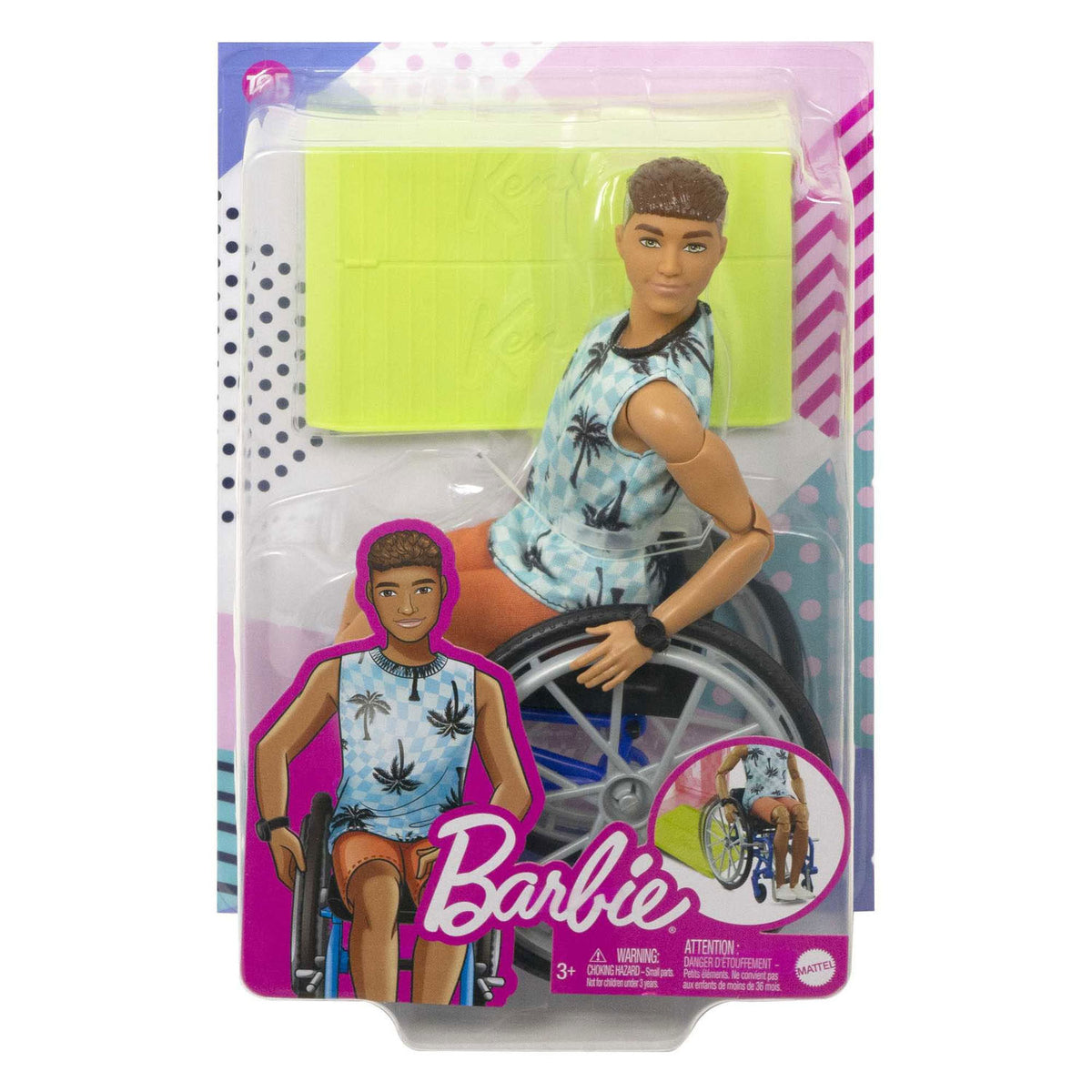 Mattel fashionistas mode pop ken en fauteuil roulant