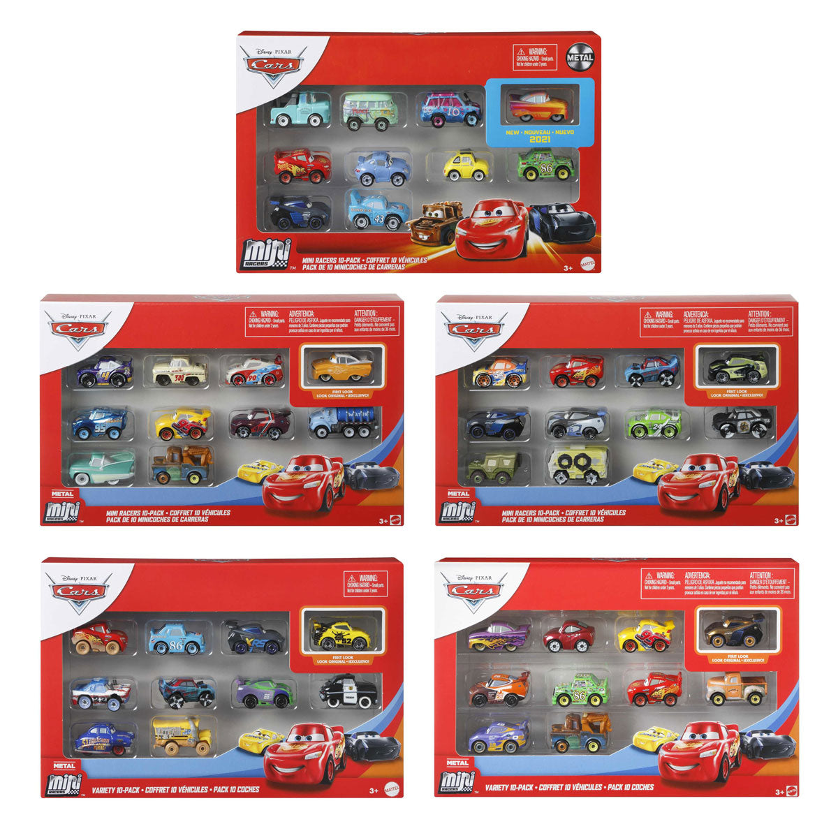 Disney Pixar Mini Racers Véhicules, 10e.