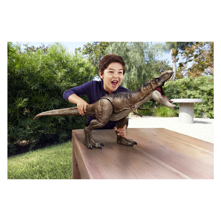 Mattel Jurassic World Dominion Super Colossal T-Rex Dinosaurus Playing Figure