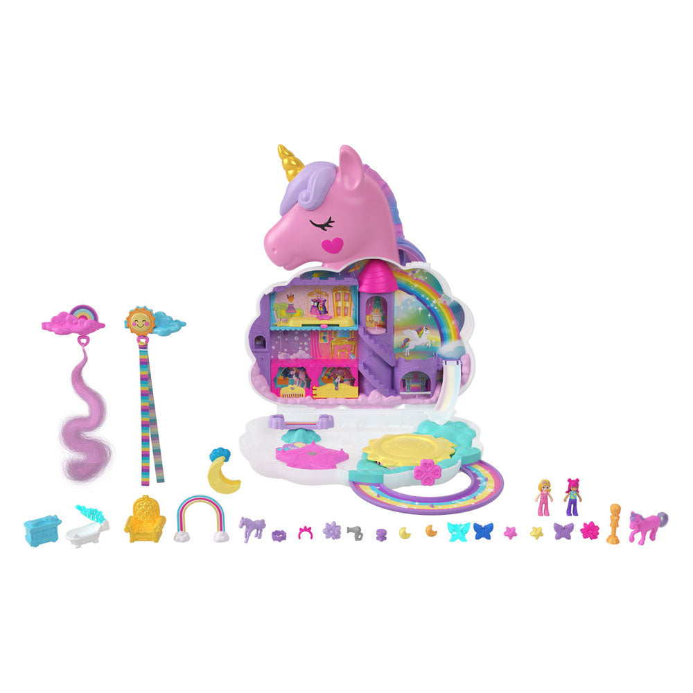 Mattel Polly Pocket Salon de l'ensemble de jeu Regenboog Unicorn