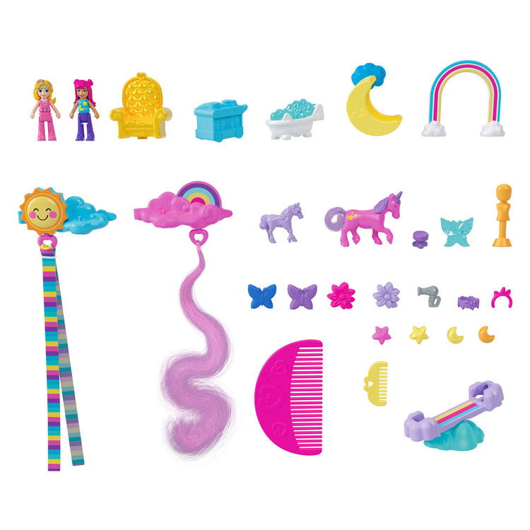 Mattel Polly Pocket Salon de l'ensemble de jeu Regenboog Unicorn