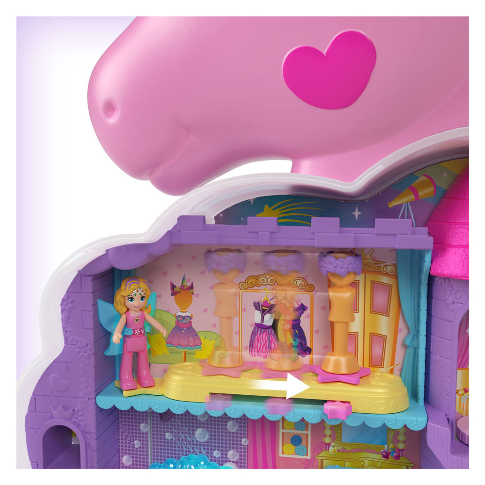 Mattel Polly Pocket Salon de l'ensemble de jeu Regenboog Unicorn