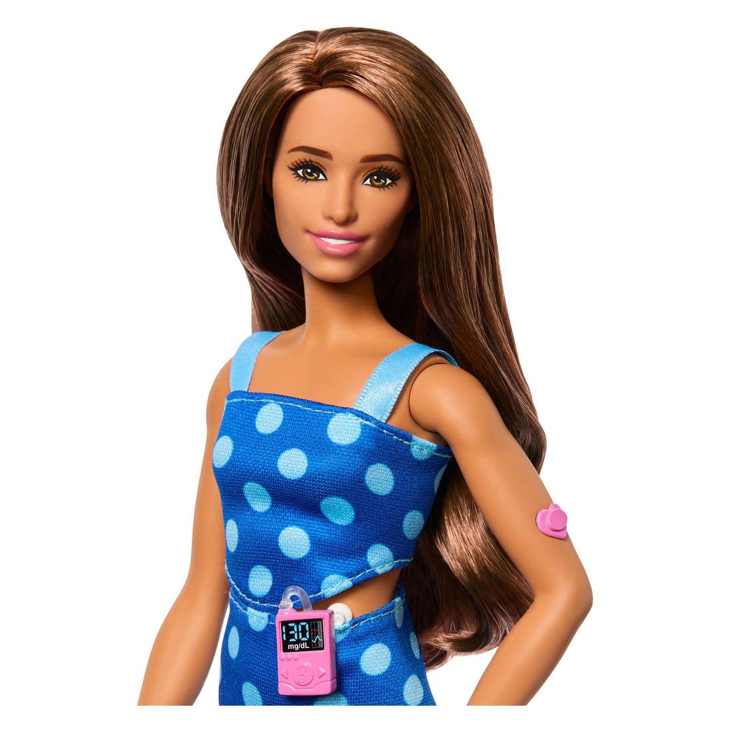 Poupée Barbie fashionista à pois bleus