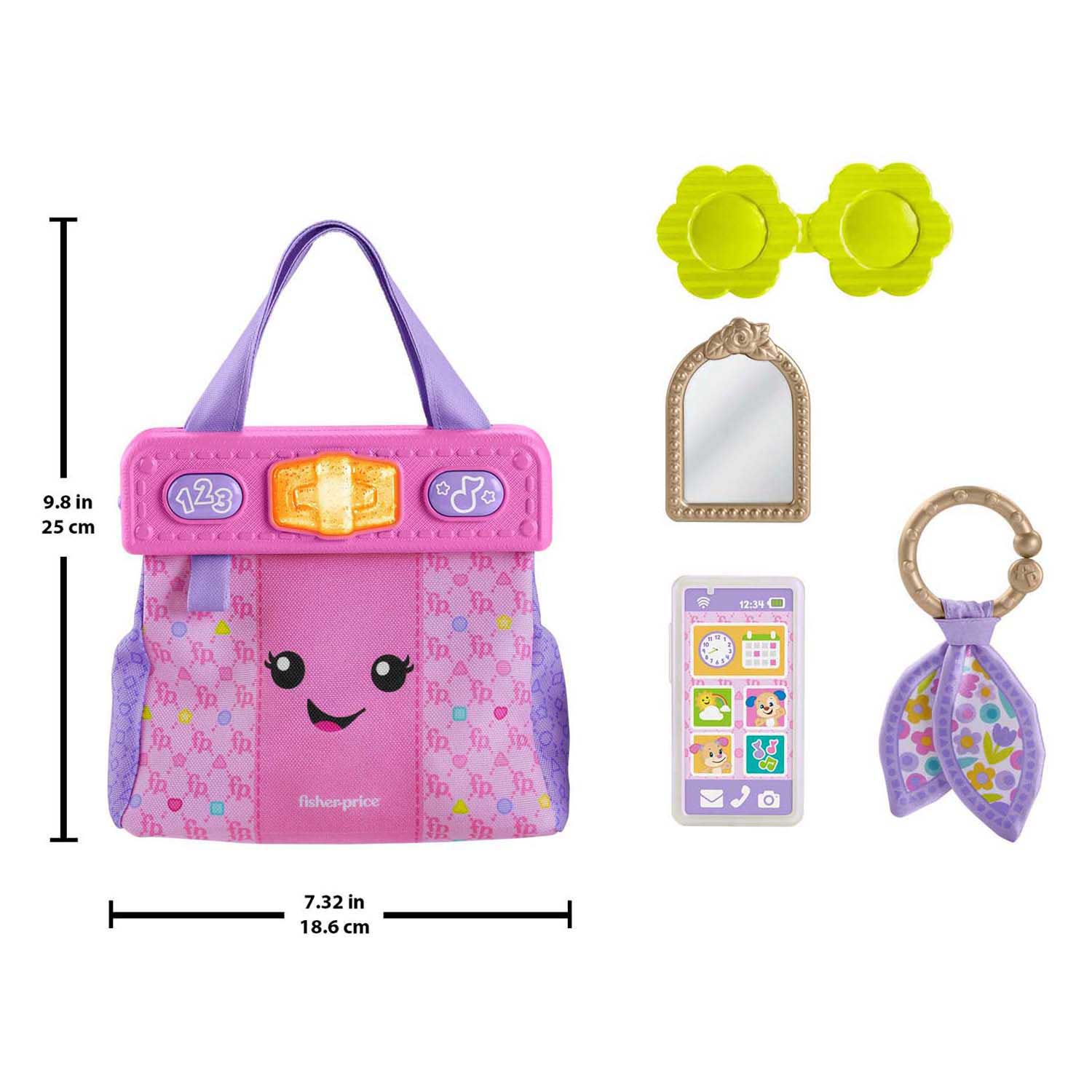 Sac à main en cuir de rire de Fisher Price