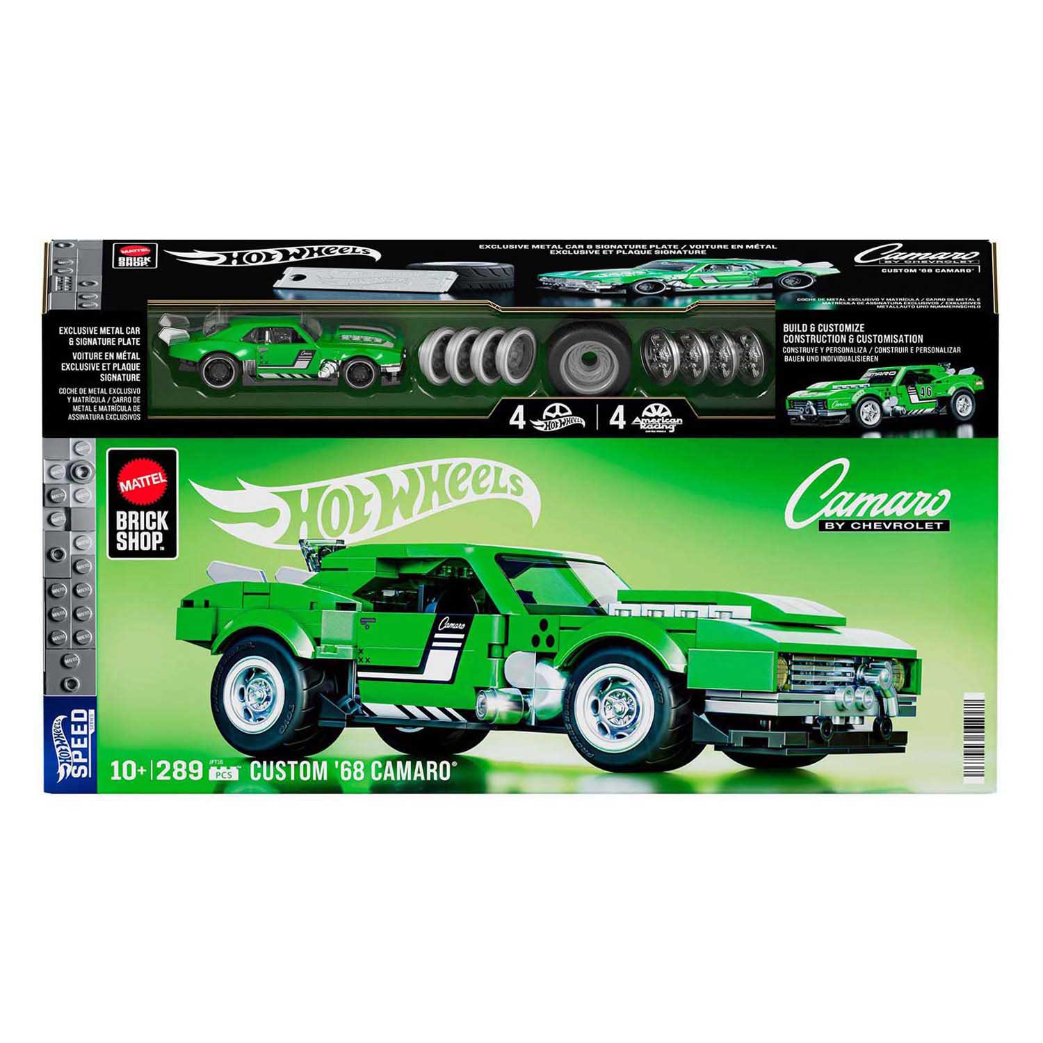 Mattel Brick Shop Hot Wheels Speed Series - Custom '68 Camaro - Jouets de construction - 289 pièces