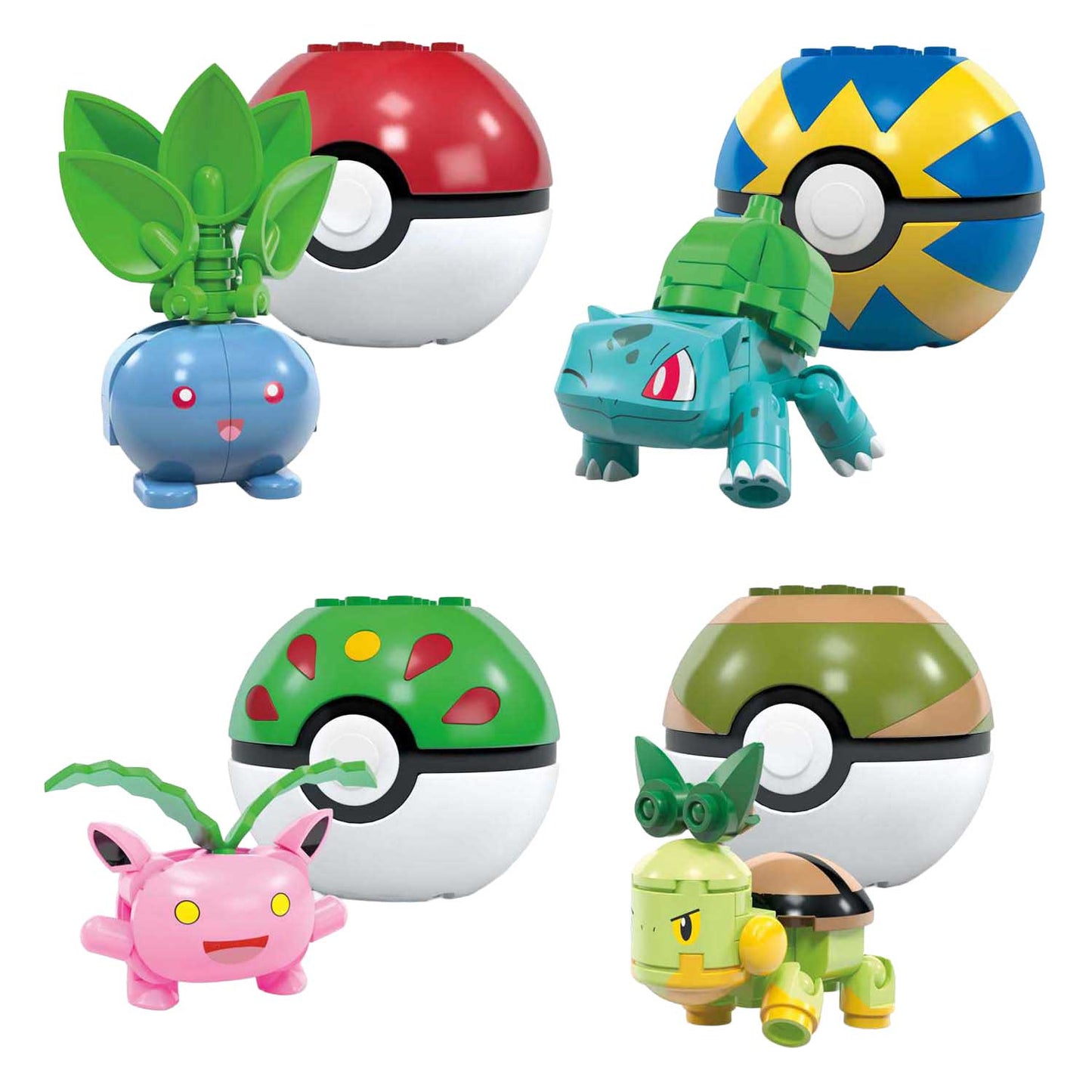 Équipe d'entraîneur de type Pokémon Mega Grass