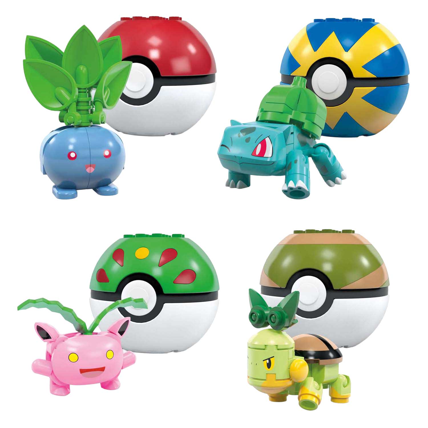 Équipe d'entraîneur de type Pokémon Mega Grass