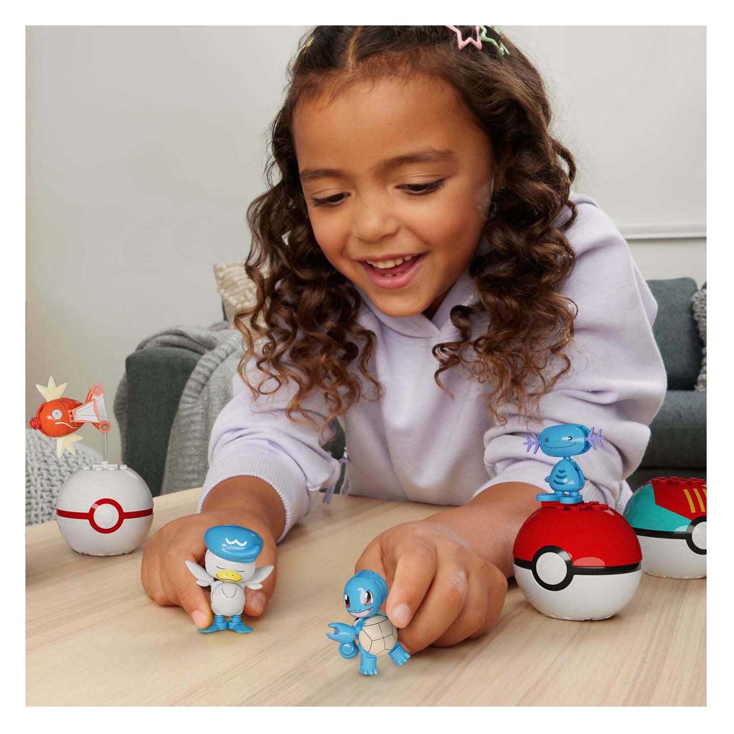 Ensemble de construction Pokémon Mega Bloks Mega Construct - Magikarp, Shellder et Quaxly