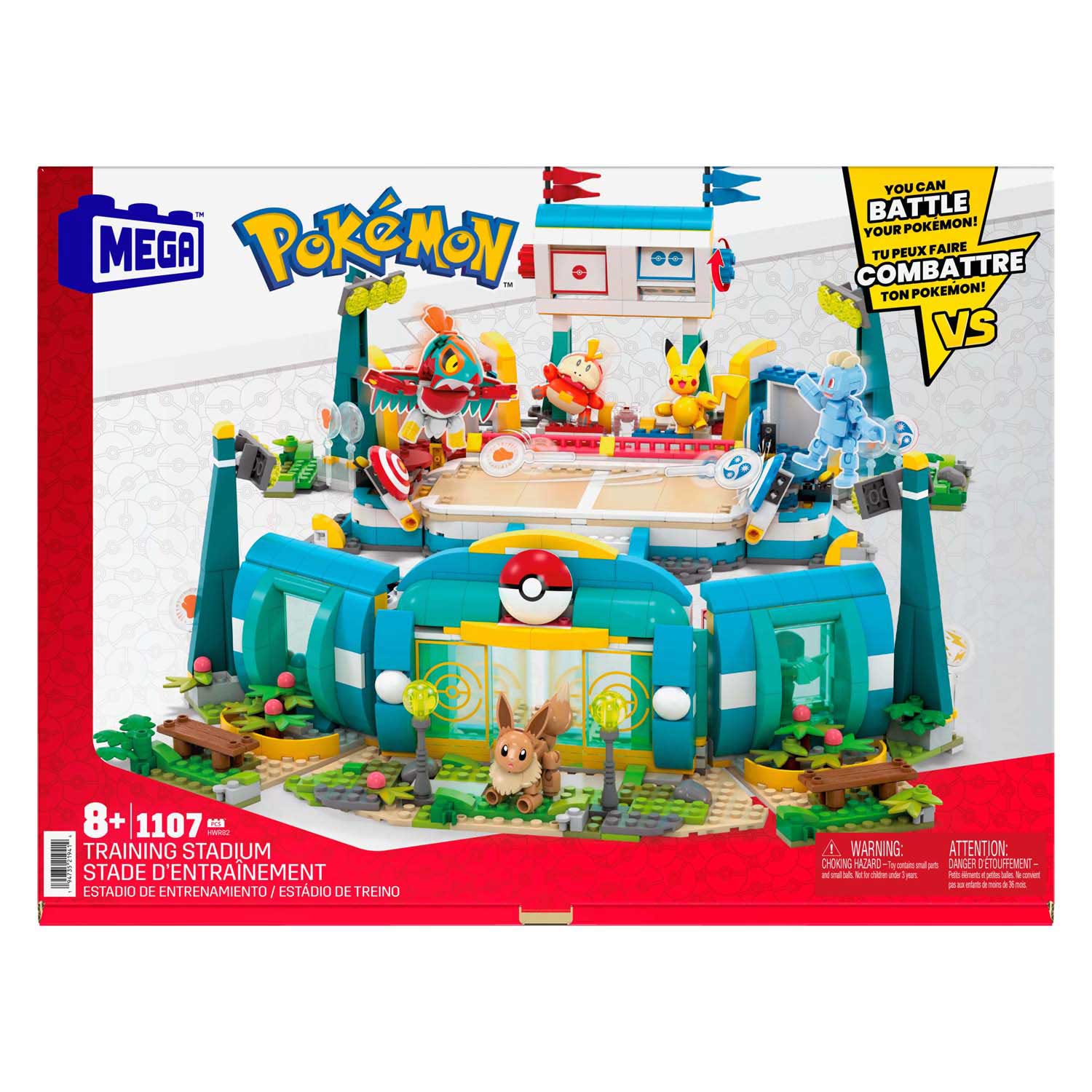 Ensemble de construction Pokémon Mattel Mega Construct - Stade d'entraînement