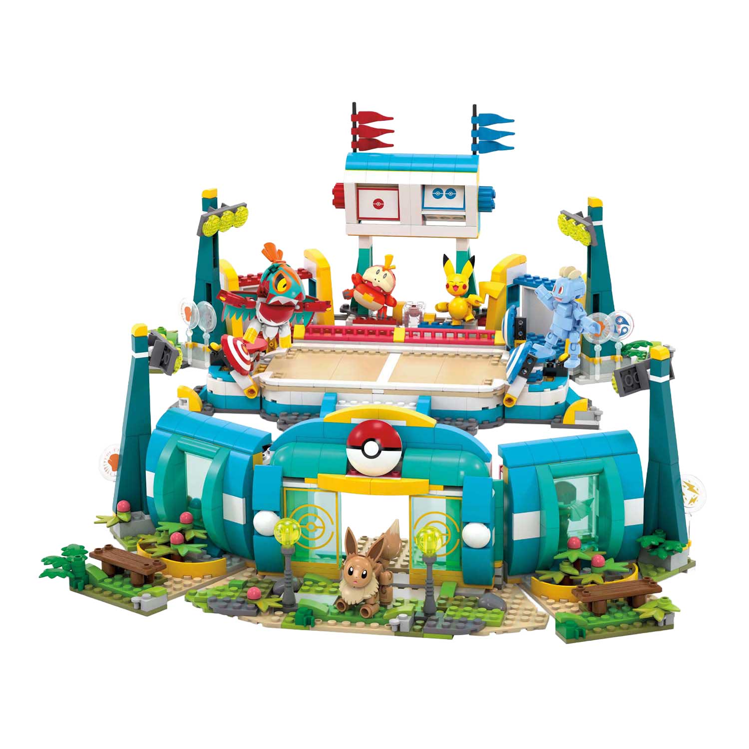 Ensemble de construction Pokémon Mattel Mega Construct - Stade d'entraînement