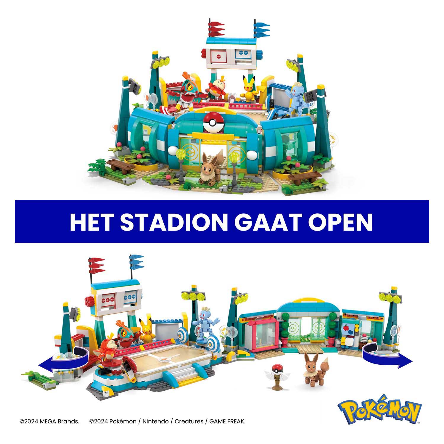 Ensemble de construction Pokémon Mattel Mega Construct - Stade d'entraînement