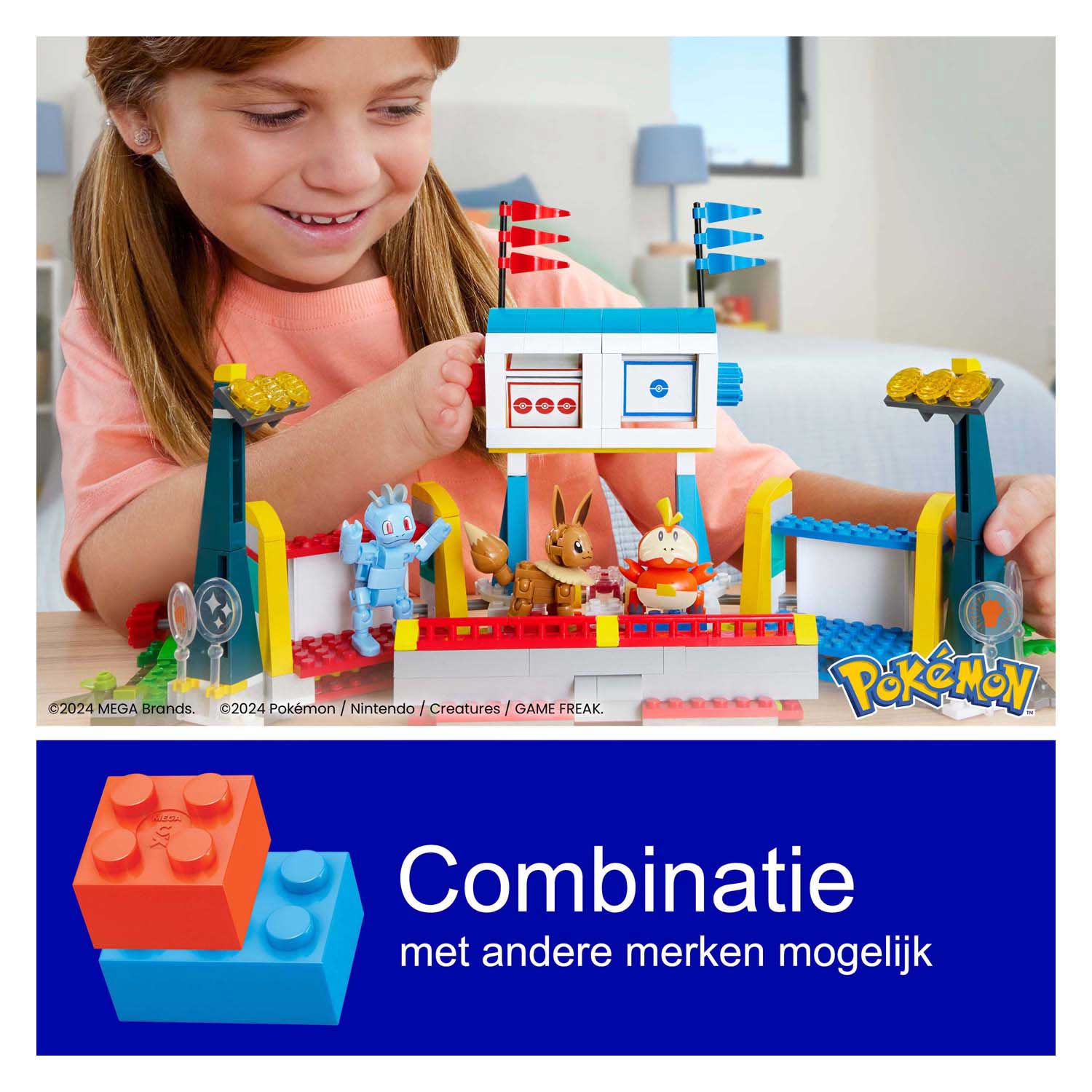 Ensemble de construction Pokémon Mattel Mega Construct - Stade d'entraînement