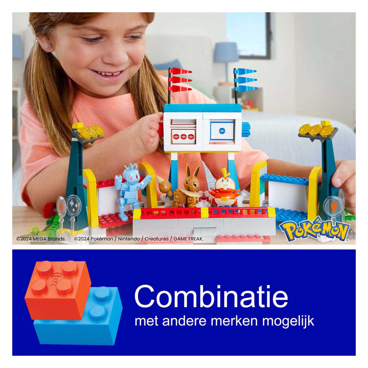 Ensemble de construction Pokémon Mattel Mega Construct - Stade d'entraînement