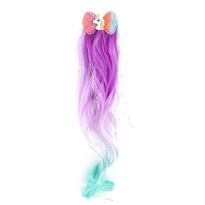 Haarlok de cheval de rêve avec licorne scintillante