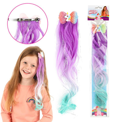 Haarlok de cheval de rêve avec licorne scintillante
