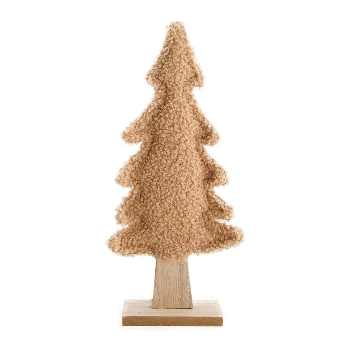 Dijk natural collections Statue de sapin de Noël en peluche 15x6x29cm