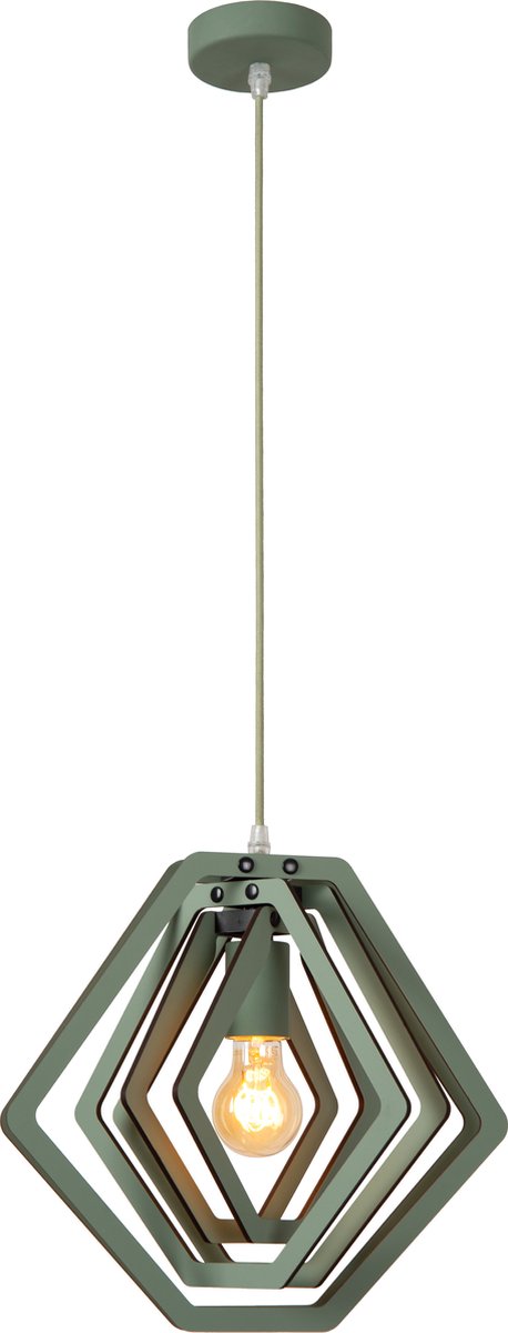Lucide mauro - children's room hanging lamp - 1xe27 - green