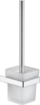 Brosse WC Plieger Altea avec support – montage mural – chrome brossé