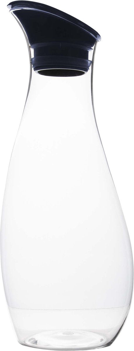 Gimex - carafe - avec couvercle - 1 litre - bleu marine