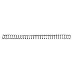 Reliure à dos à reliure métallique 34 gbc métal 6 mm noir capacité 45 feuilles