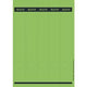 Classeur étiquettes de dos leitz vert 125 morceaux de papier