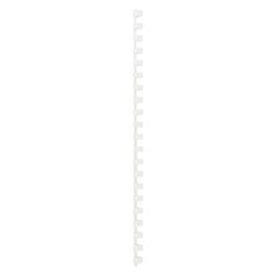 Reliure à dos gbc plastique a4 10mm blanc capacité 65 feuilles
