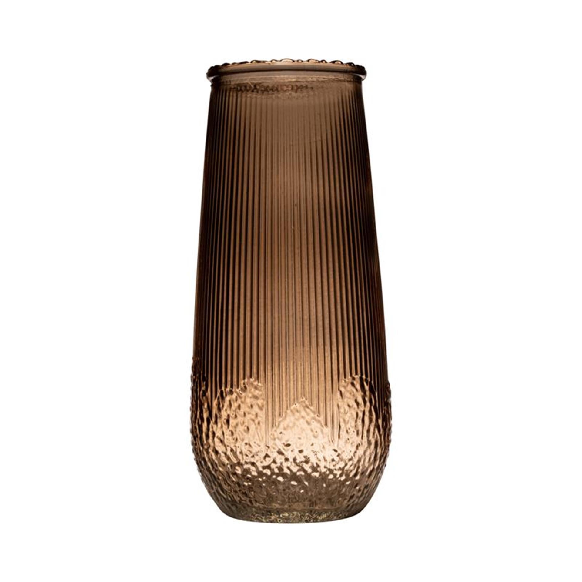 Hakbijl vase namsos en verre beige ø9xh20cm