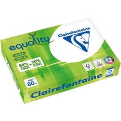 Ty papier recyclé égali clairefontaine 80g m2 a4 160cie