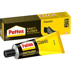 Adhésif contact pattex noir, jaune gel compact